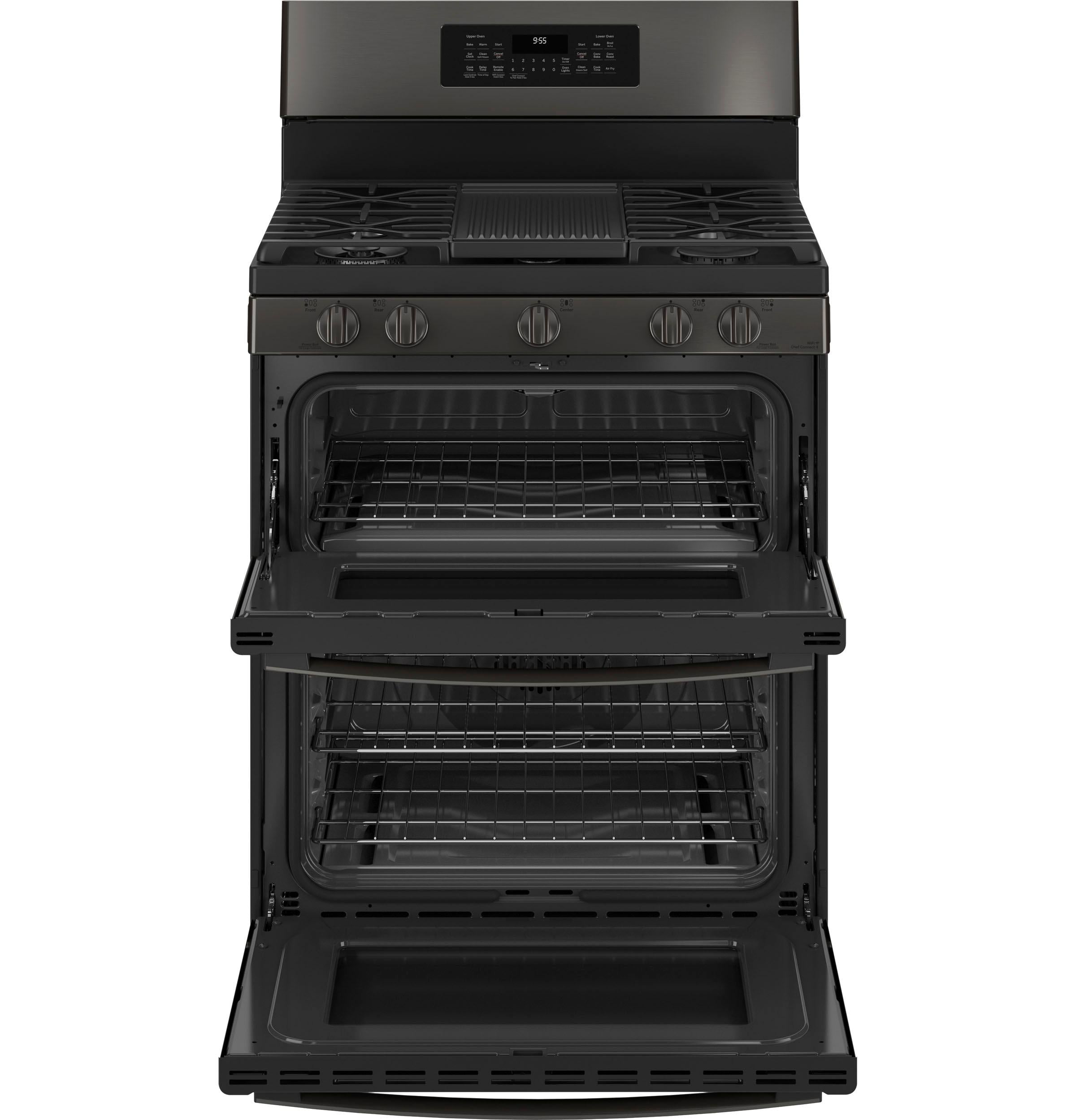 PGB965BPTS GE Profile™ 30" Free-Standing Gas Double Oven Convection Range with No Preheat Air Fry