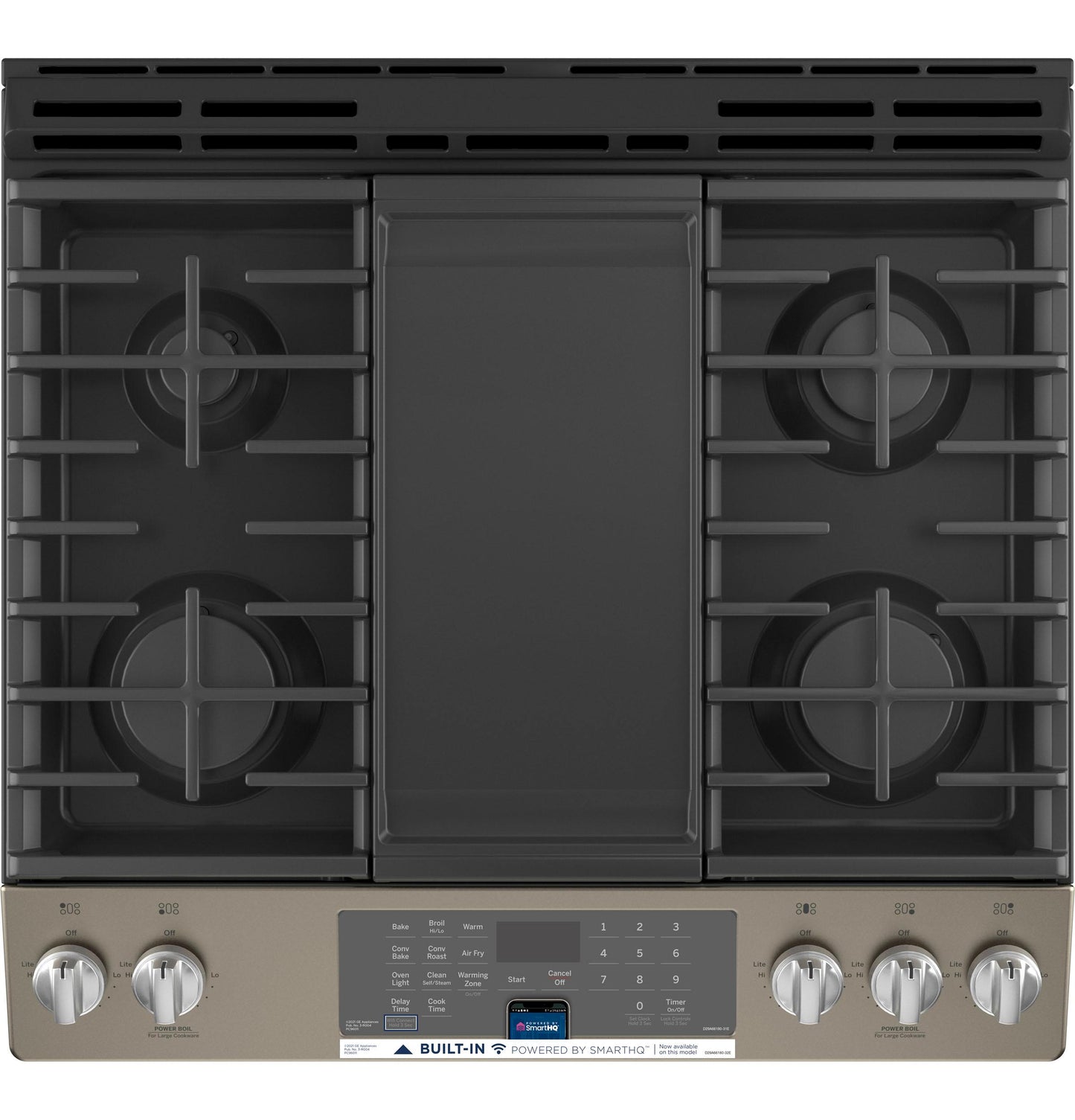 JGS760EPES GE® 30" Slide-In Front-Control Convection Gas Range with No Preheat Air Fry