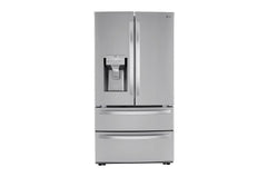 Lg 22 cu ft. Smart Counter Depth Double Freezer Refrigerator with Craft Ice™