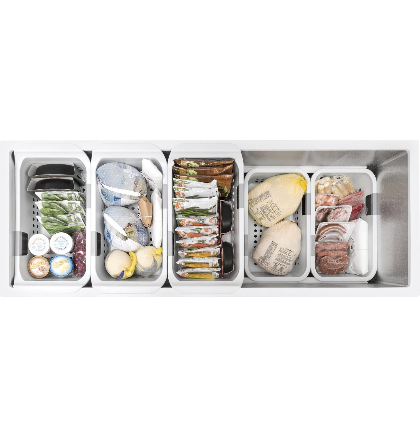 FCM22DLWW GE® ENERGY STAR® 21.7 Cu. Ft. Manual Defrost Chest Freezer