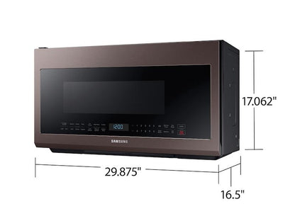 Bespoke Over-the-Range Microwave 2.1 cu. ft. with Sensor Cooking in Fingerprint Resistant Tuscan Stainless Steel