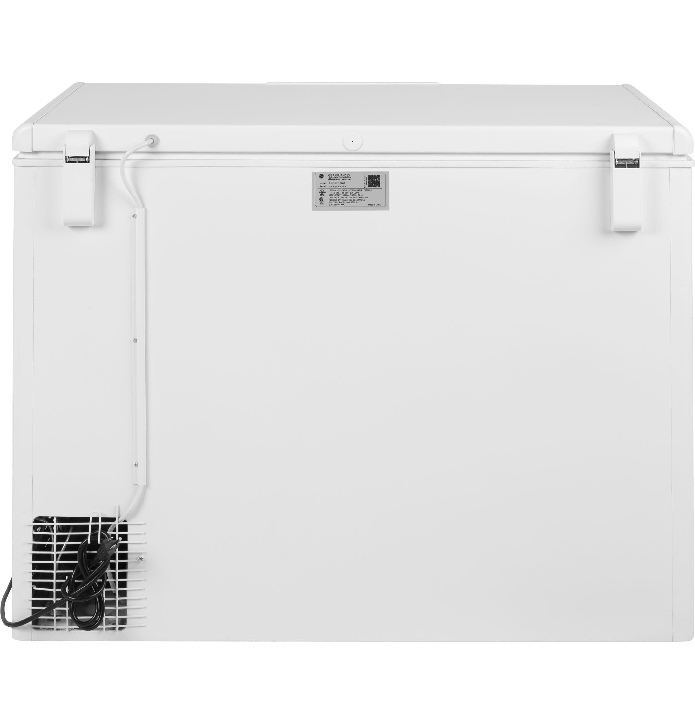 FCM11SRWW GE® 10.7 Cu. Ft. Manual Defrost Chest Freezer