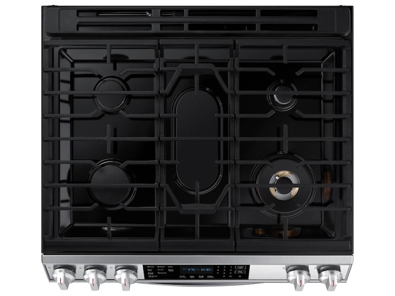 Samsung 6.0 cu. ft. Smart Slide-in Gas Range with Air Fry in Stainless Steel
