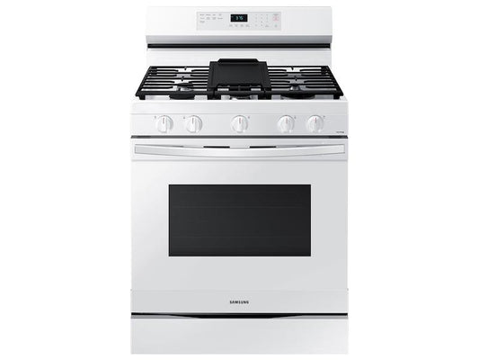 6.0 cu. ft. Smart Freestanding Gas Range with Integrated Griddle in White