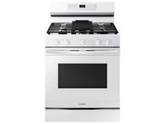 6.0 cu. ft. Smart Freestanding Gas Range with Integrated Griddle in White