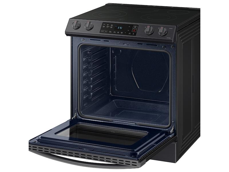 6.3 cu. ft. Smart Slide-in Electric Range in Black Stainless Steel