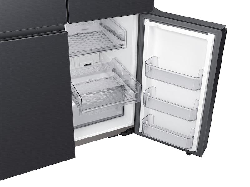 Samsung Bespoke Counter Depth 4-Door Flex™ Refrigerator (23 cu. ft.) in Matte Black Steel
