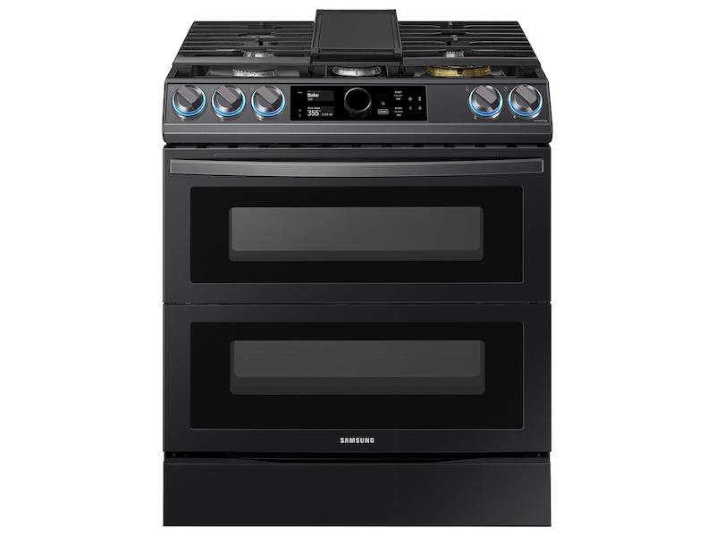Samsung 6.0 cu ft. Smart Slide-in Gas Range with Flex Duo™, Smart Dial