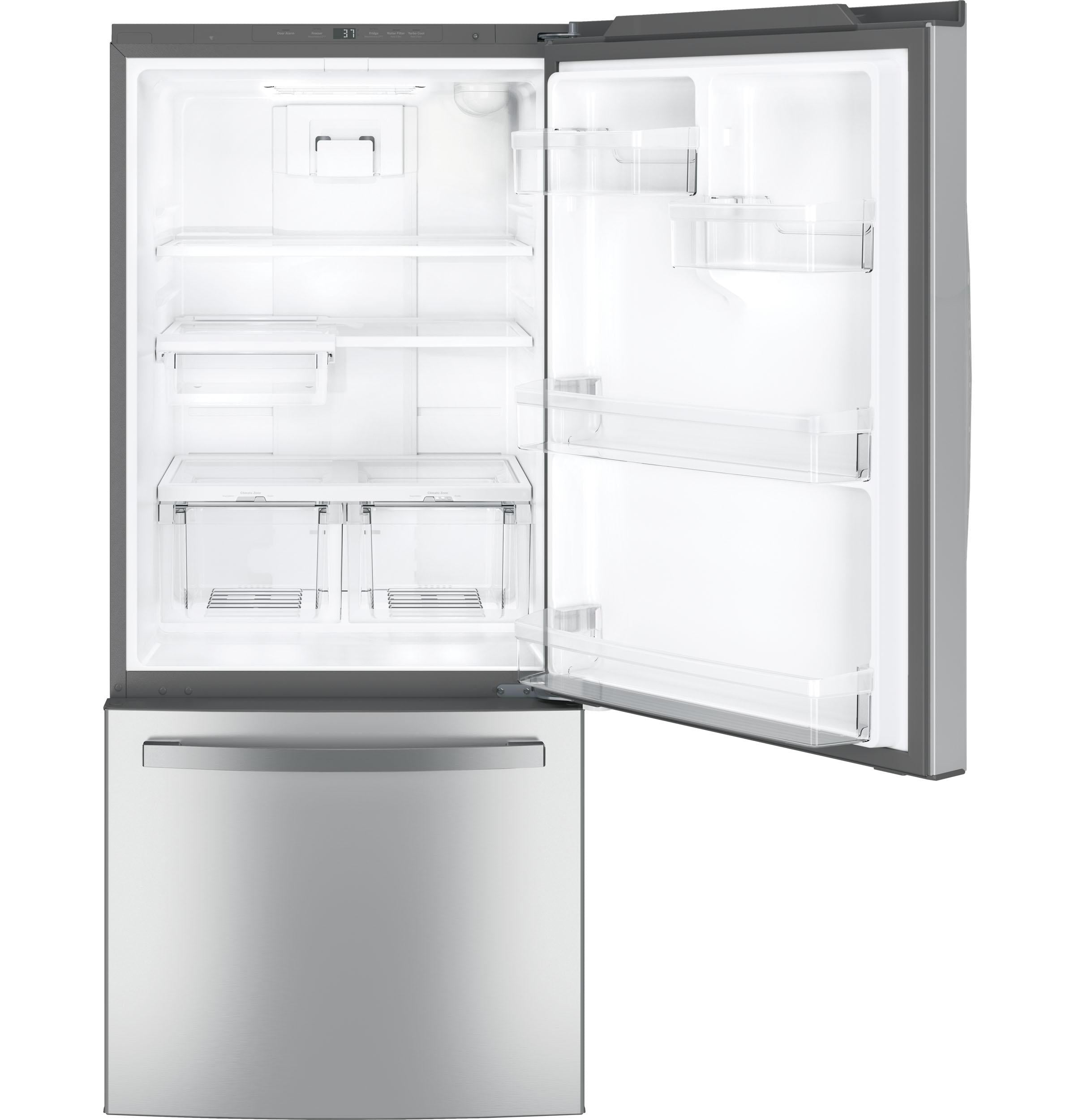 GE® ENERGY STAR® 21.0 Cu. Ft. Bottom-Freezer Refrigerator