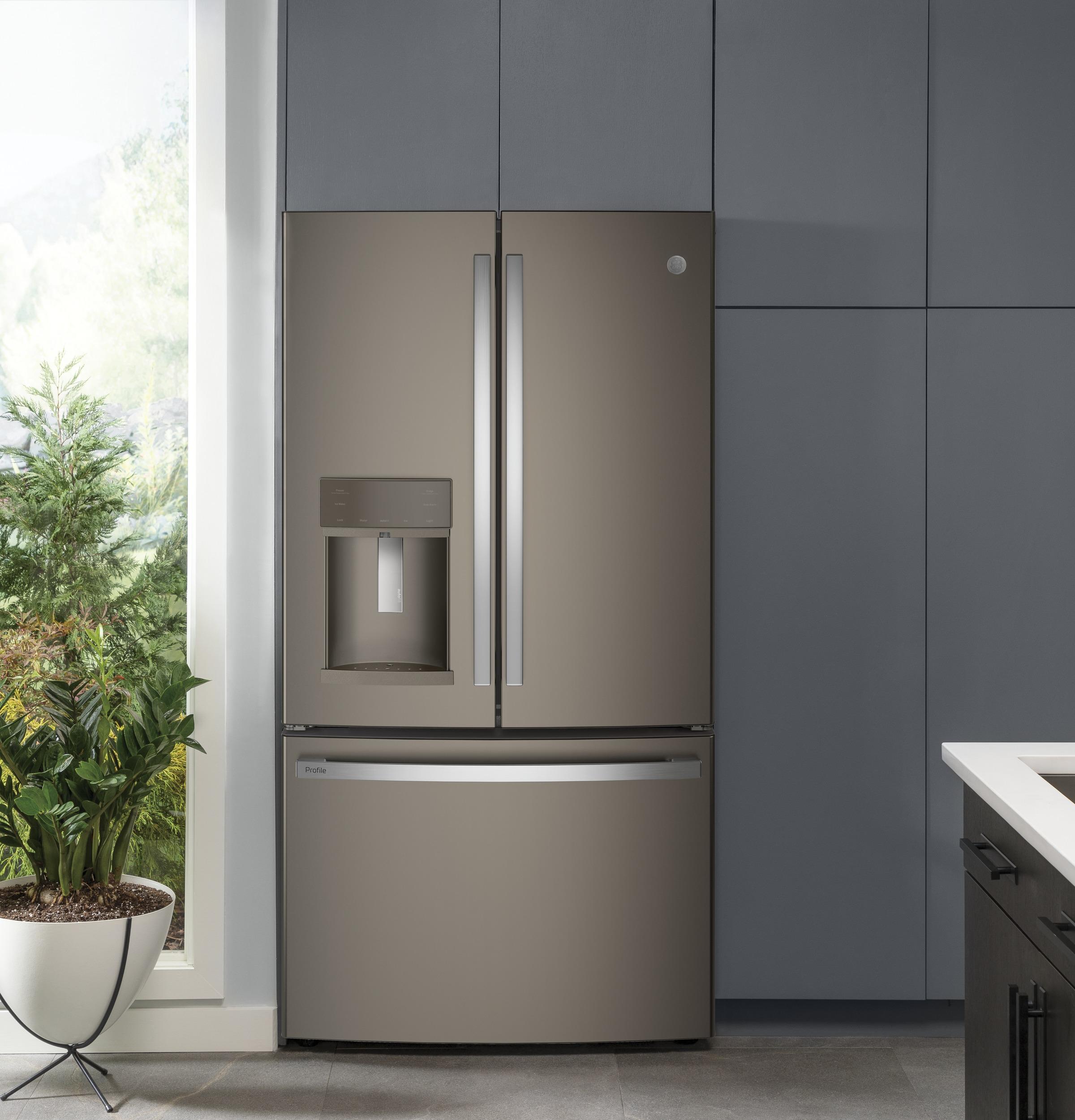 GE Profile™ Series ENERGY STAR® 22.1 Cu. Ft. Counter-Depth French-Door Refrigerator with Hands-Free AutoFill