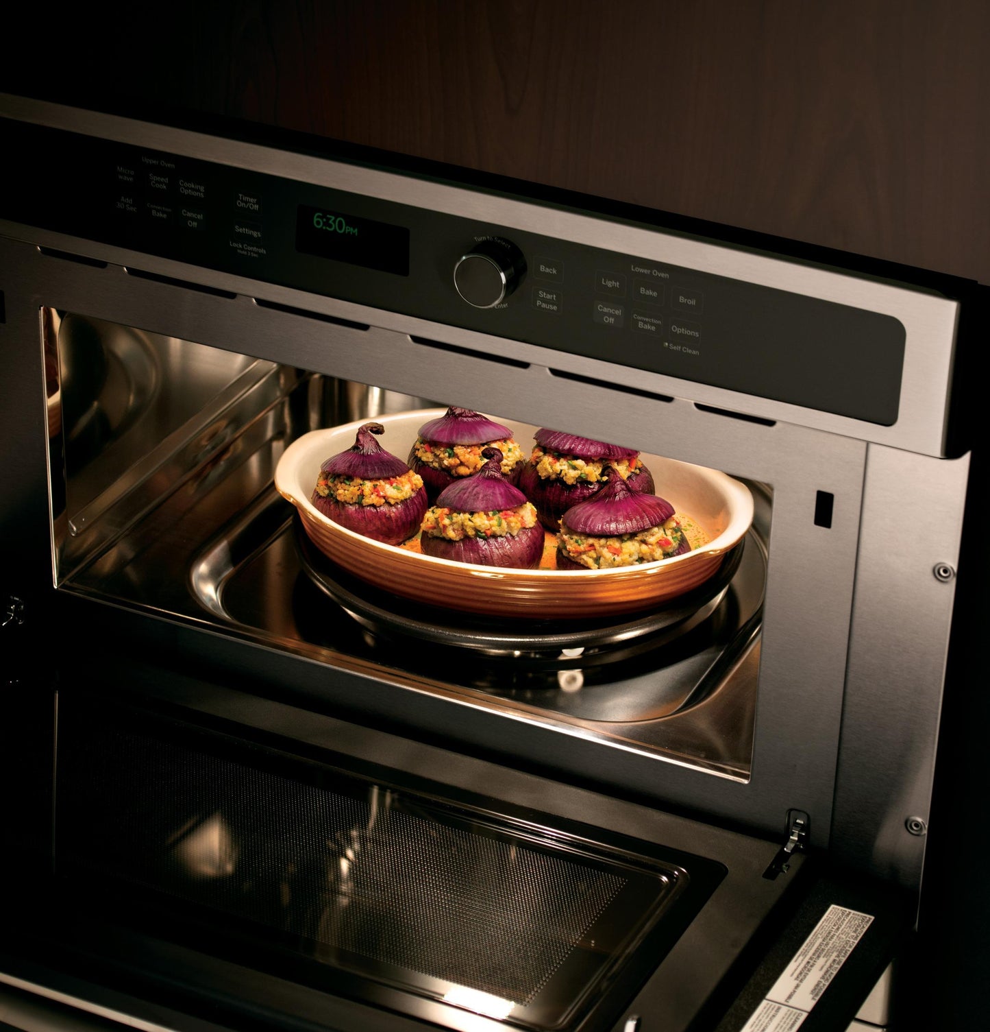 PT9800SHSS GE Profile™ 30 in. Combination Double Wall Oven with Convection and Advantium® Technology