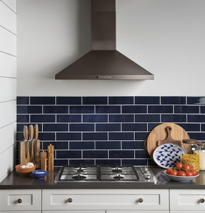 JVW5301EJES GE® 30" Wall-Mount Pyramid Chimney Hood