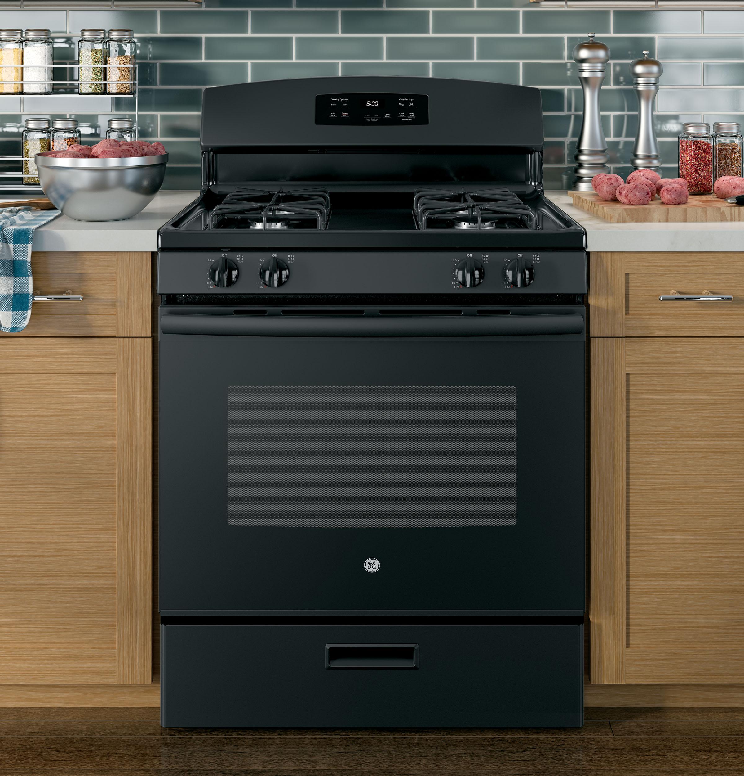 JGBS60DEKBB GE® 30" Free-Standing Gas Range