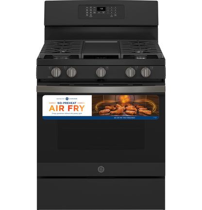 GE® 30" Free-Standing Gas Convection Range with No Preheat Air Fry