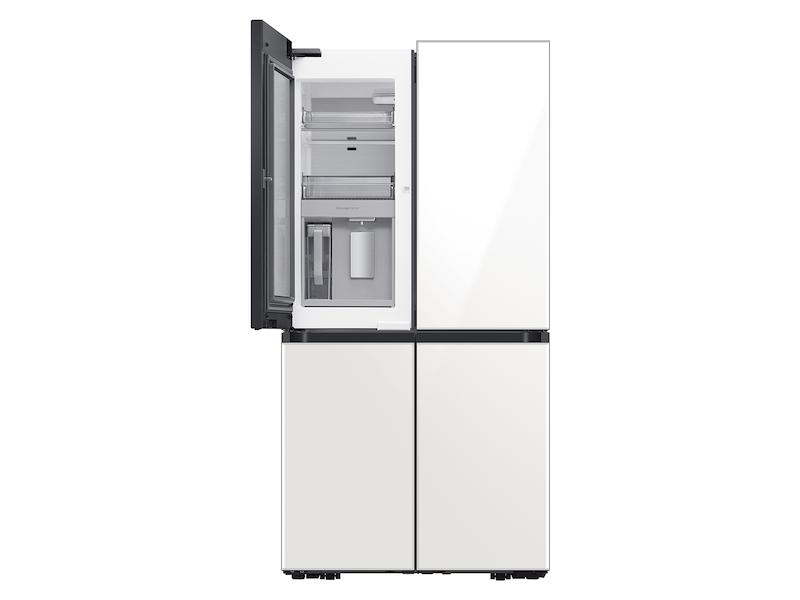 Bespoke Counter Depth 4-Door Flex™ Refrigerator (23 cu. ft.) in White Glass (2021)
