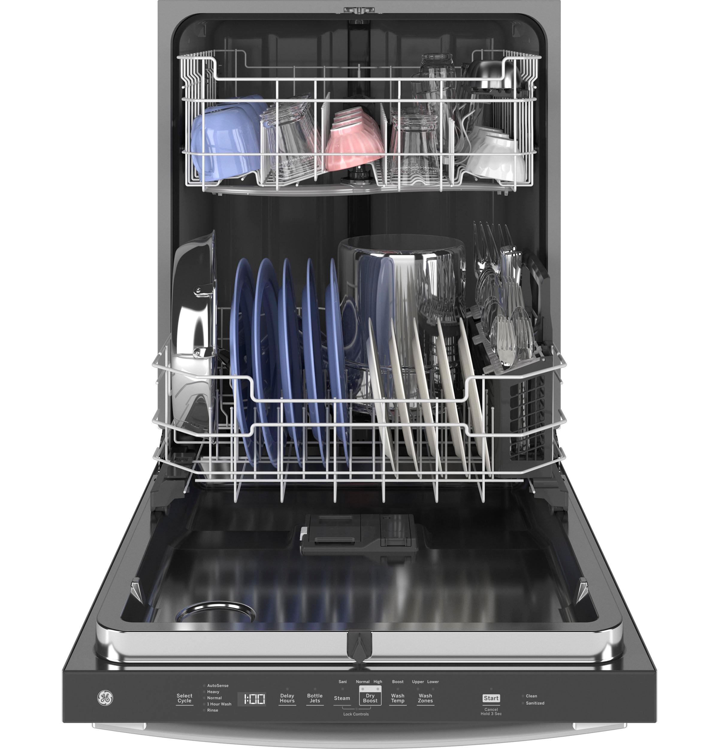 GDT635HSRSS GE® ENERGY STAR® Top Control with Stainless Steel Interior Door Dishwasher with Sanitize Cycle & Dry Boost