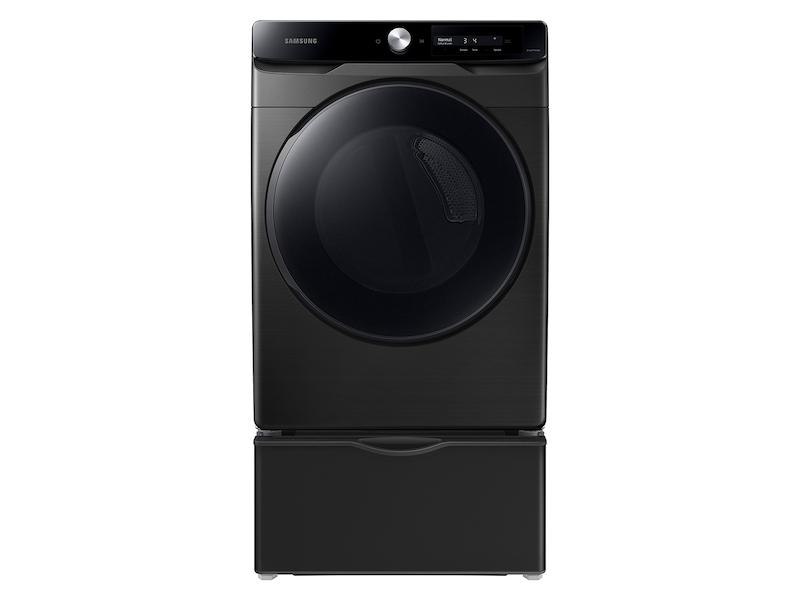 Samsung 7.5 cu. ft. Smart Dial Gas Dryer with Super Speed Dry in Brushed Black
