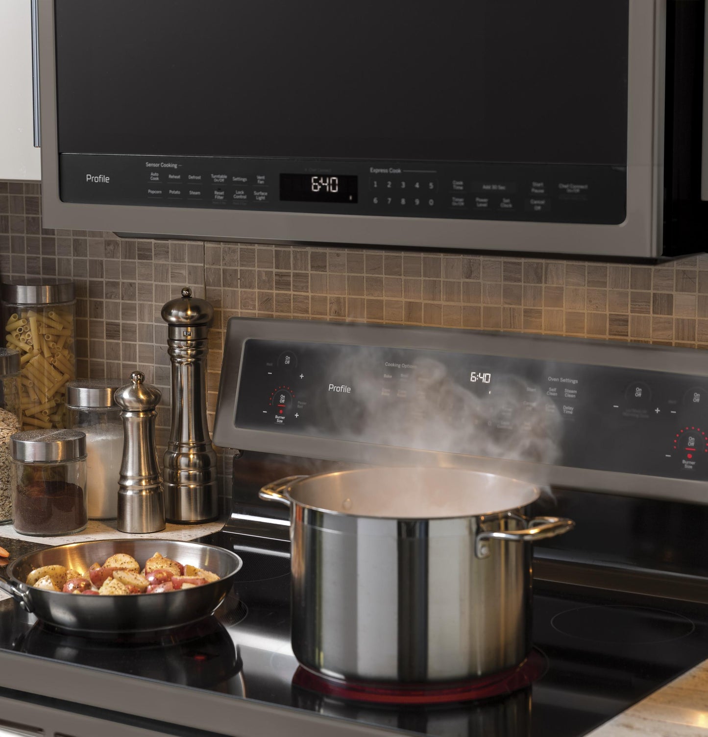 GE Profile™ 2.1 Cu. Ft. Over-the-Range Sensor Microwave Oven