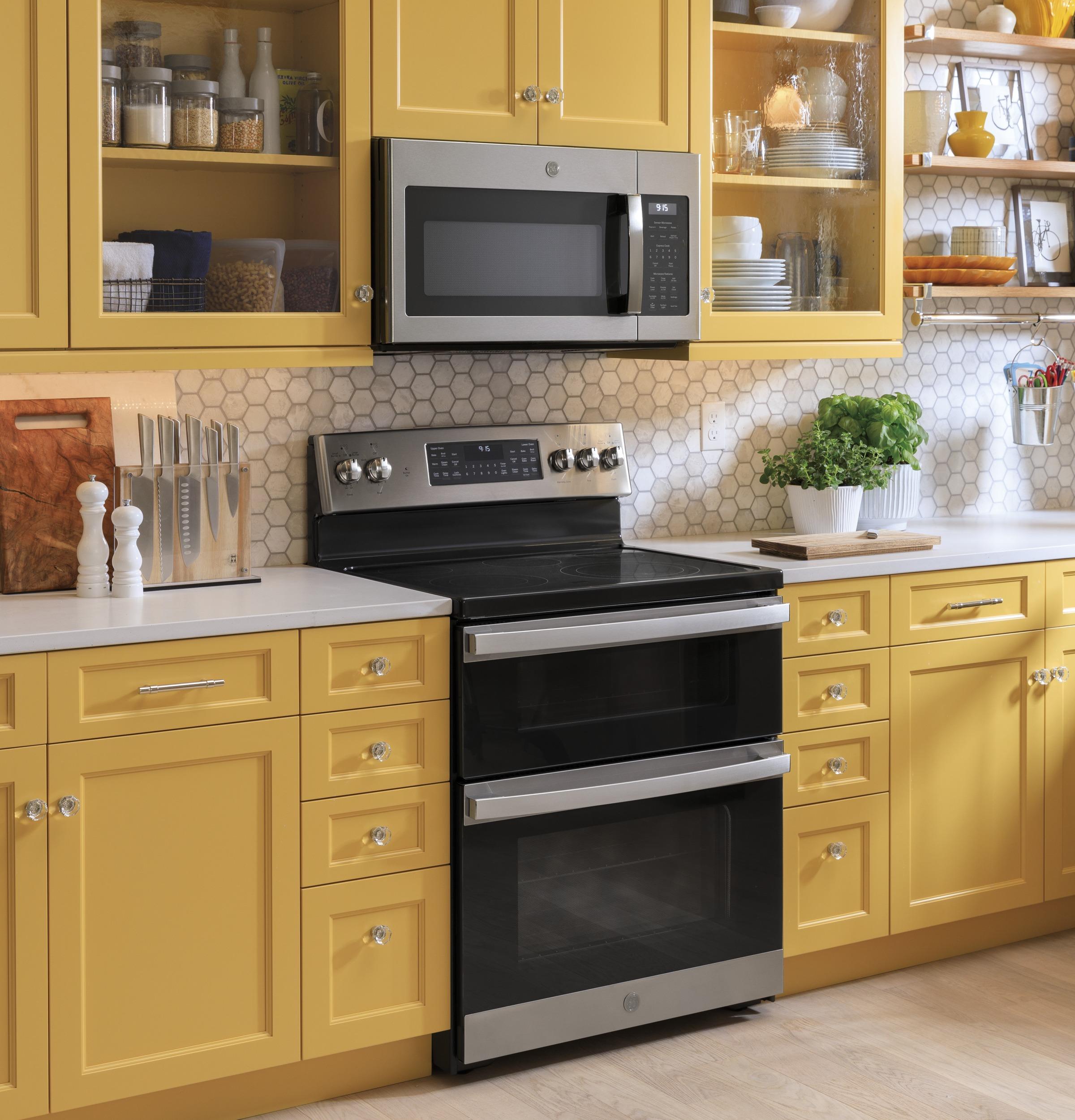 GE® 30" Free-Standing Electric Double Oven Convection Range