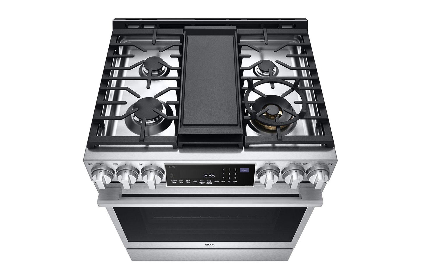 LSGS6338F LG STUDIO 6.3 cu. ft. InstaView® Gas Slide-in Range with ProBake Convection® and Air Fry