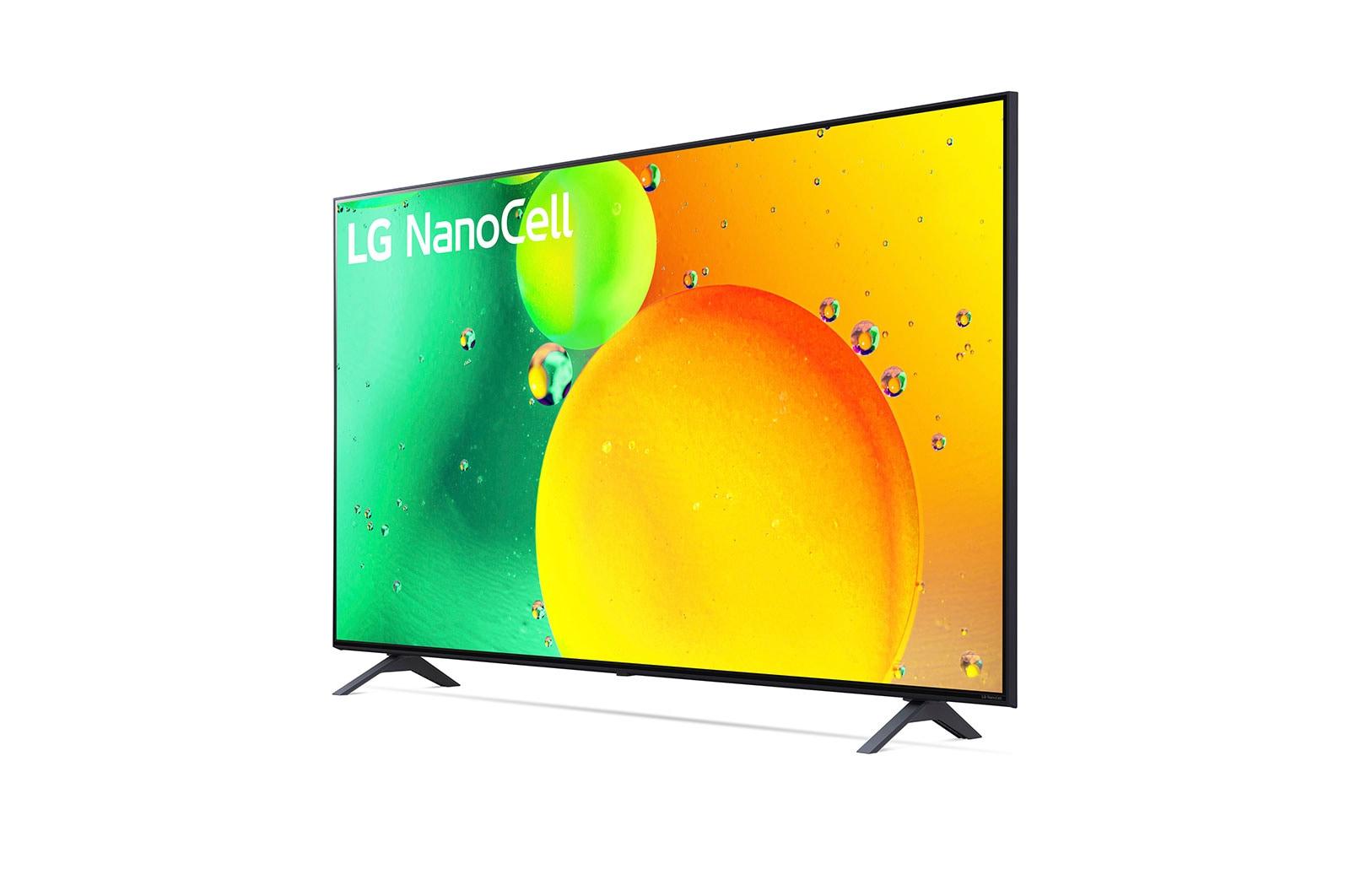 LG 55 Inch Class NANO75 UQA series LED 4K UHD Smart webOS 22 w/ ThinQ AI TV