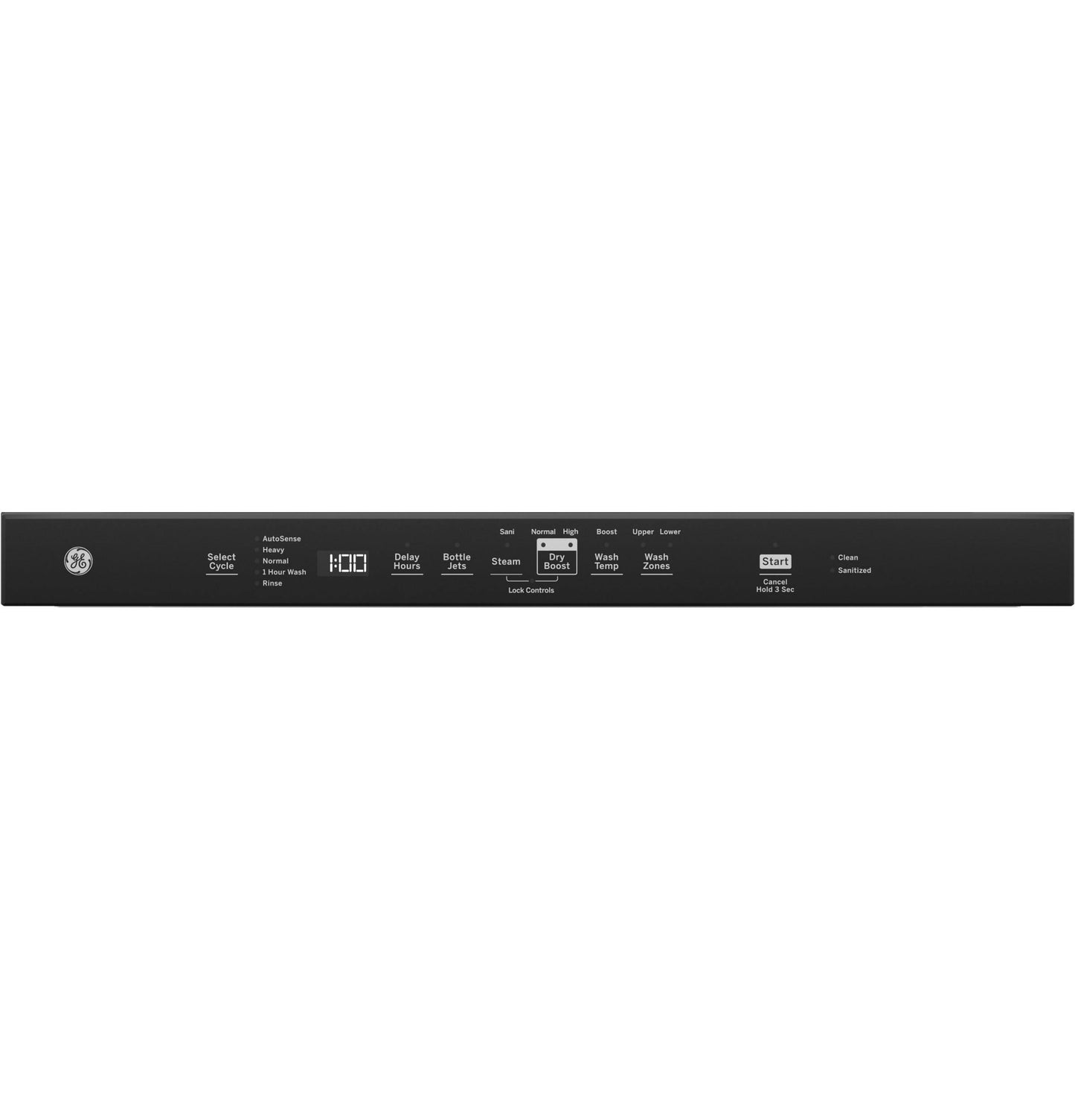 GDT630PGRWW GE® ENERGY STAR® Top Control with Plastic Interior Dishwasher with Sanitize Cycle & Dry Boost