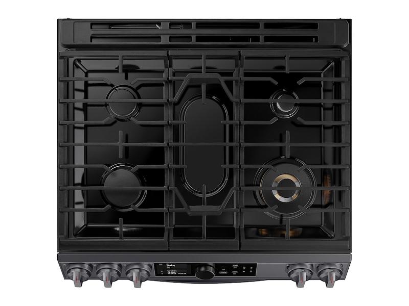 Samsung 6.0 cu ft. Smart Slide-in Gas Range with Flex Duo™, Smart Dial