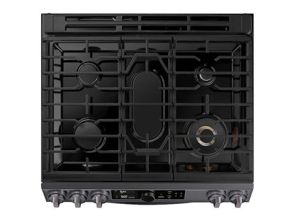 Samsung 6.0 cu ft. Smart Slide-in Gas Range with Flex Duo™, Smart Dial