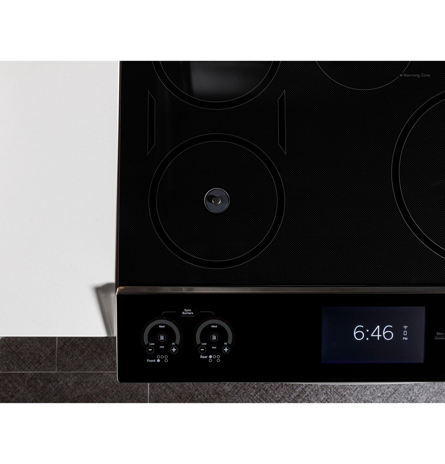 PHS93XYPFS GE Profile™ 30" Smart Slide-In Front-Control Induction Fingerprint Resistant Range with In Oven Camera