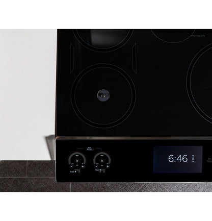 PHS93XYPFS GE Profile™ 30" Smart Slide-In Front-Control Induction Fingerprint Resistant Range with In Oven Camera