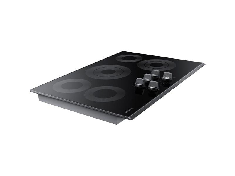 Samsung 30" Smart Electric Cooktop in Black Stainless Steel