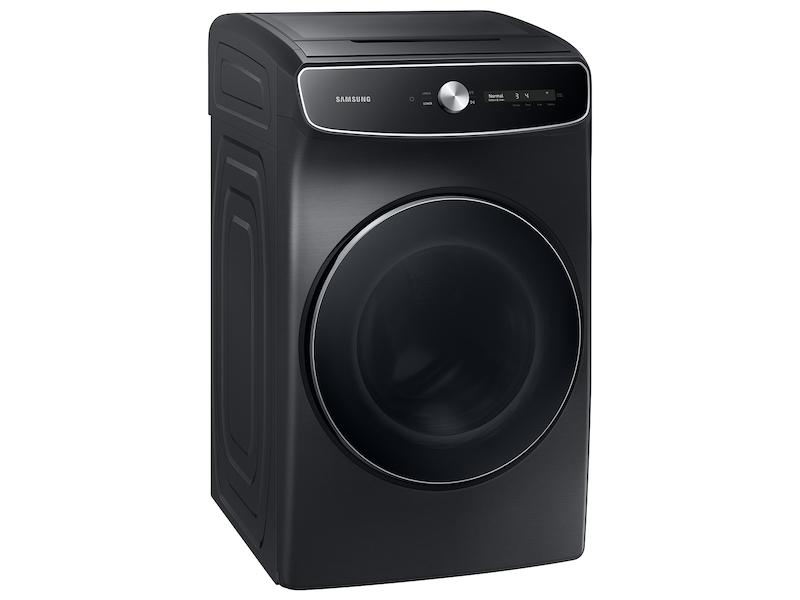 Samsung 7.5 cu. ft. Smart Dial Gas Dryer with FlexDry™ and Super Speed Dry in Brushed Black