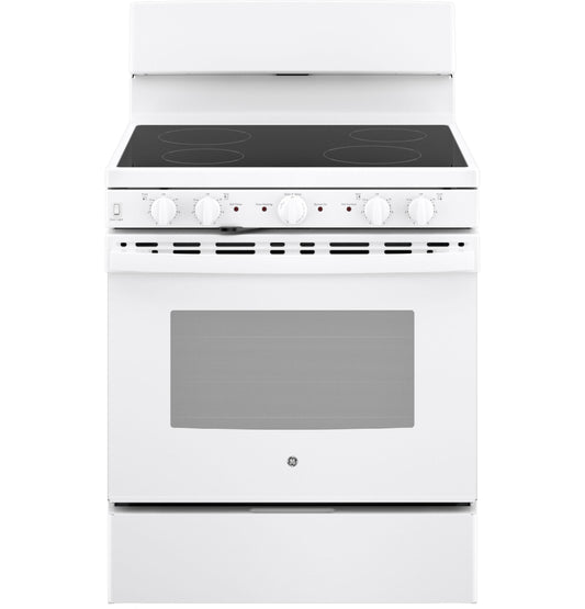 JB480DTWW GE 30" Free-standing Electric Radiant Smooth Cooktop Range