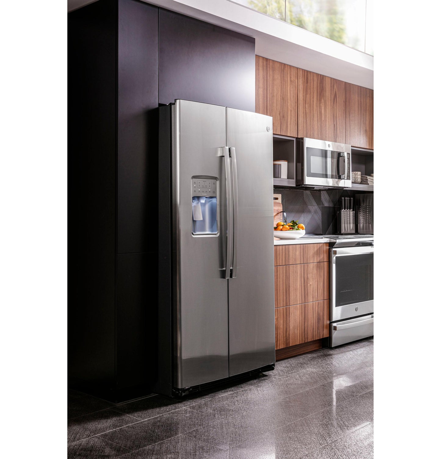 PZS22MYKFS GE Profile™ 21.9 Cu. Ft. Counter-Depth Side-By-Side Refrigerator