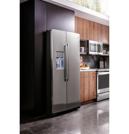 PZS22MYKFS GE Profile™ 21.9 Cu. Ft. Counter-Depth Side-By-Side Refrigerator