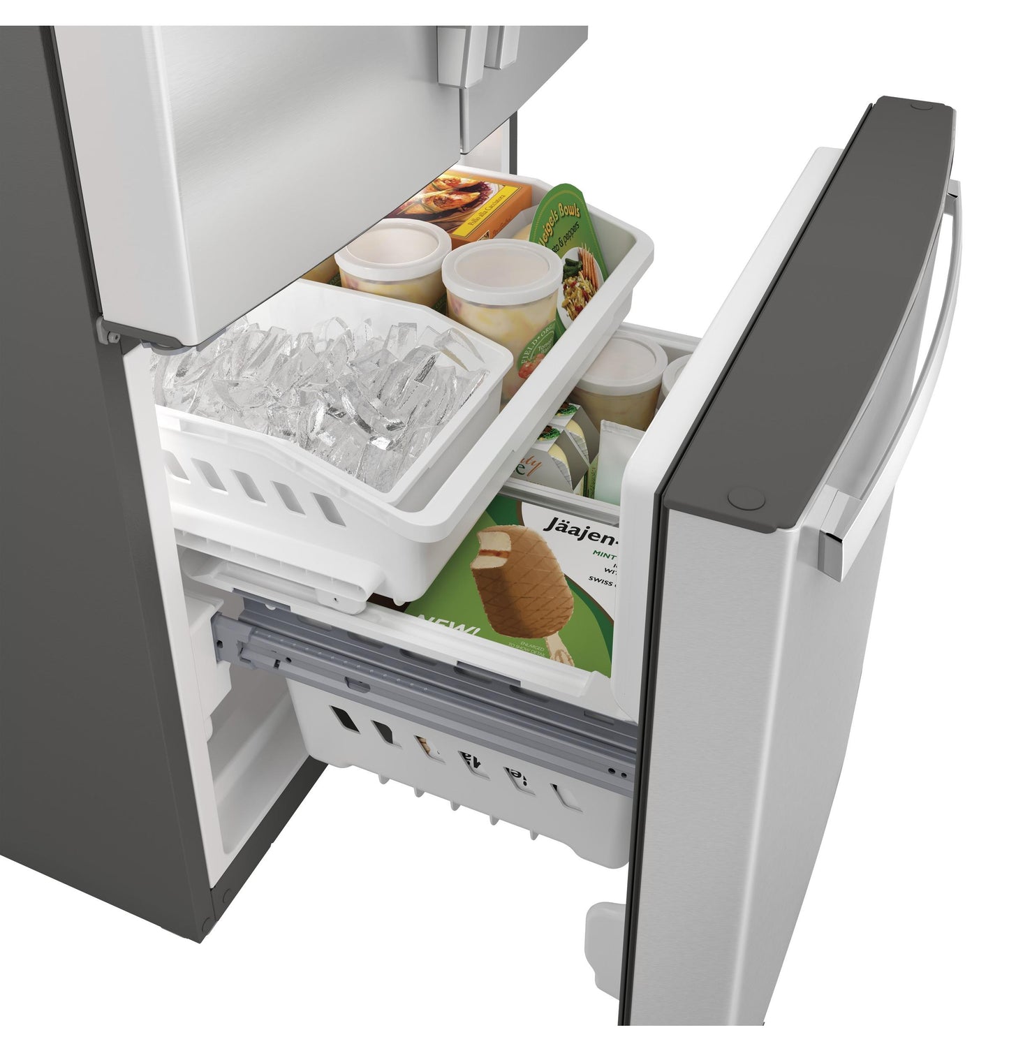 GNE21FYKFS GE® ENERGY STAR® 20.8 Cu. Ft. French-Door Refrigerator