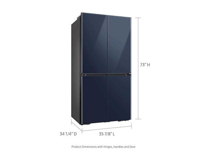 Samsung RF29A967541 Bespoke 4-Door Flex™ Refrigerator (29 cu. ft.) in Navy Glass