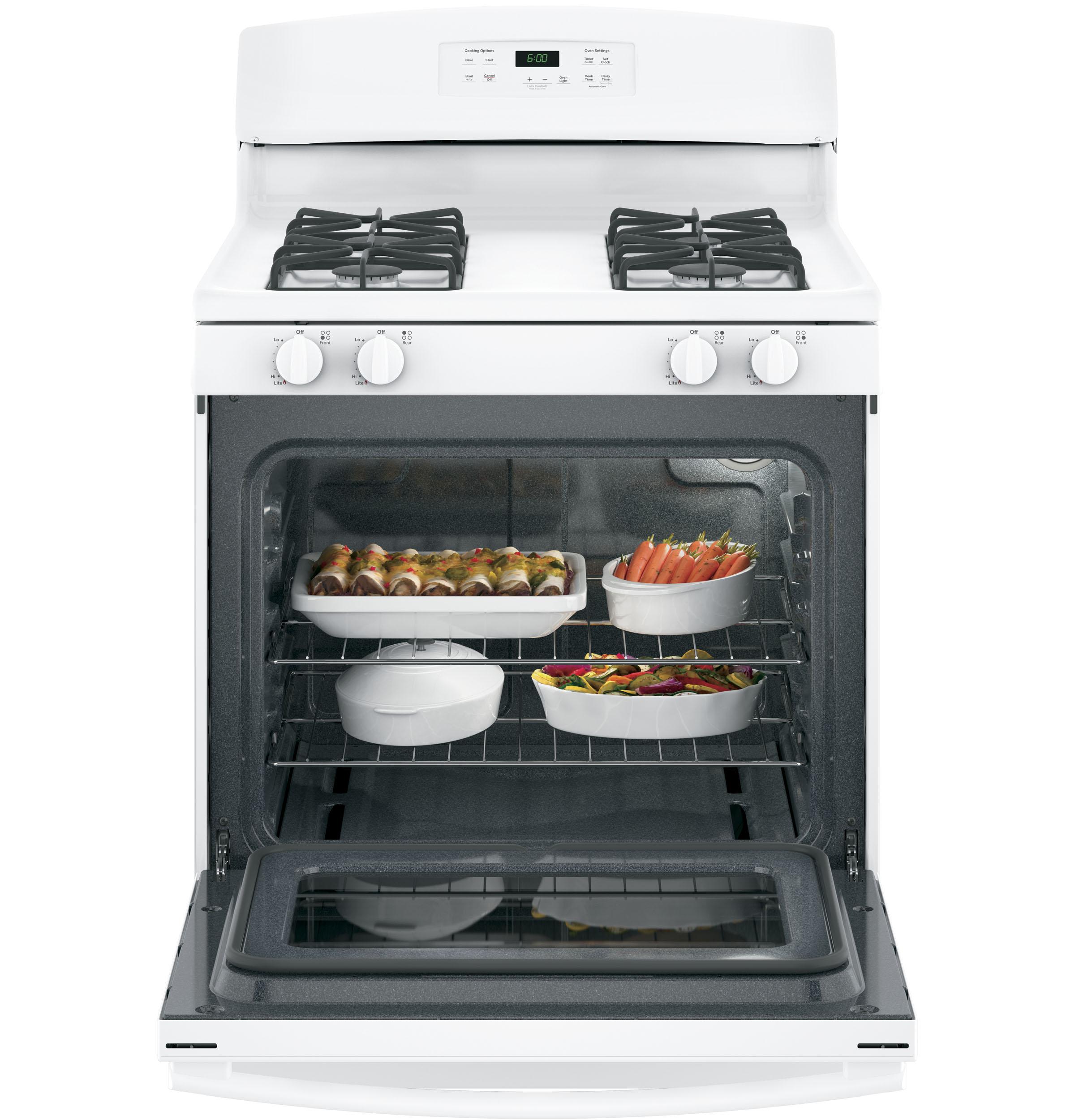 JGBS60DEKWW GE® 30" Free-Standing Gas Range