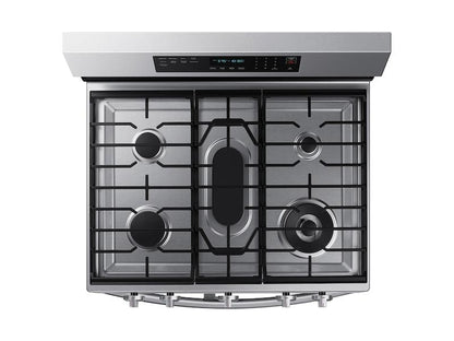 Samsung NX60A6751SS 6.0 cu. ft. Smart Freestanding Gas Range with Flex Duo™, Stainless Cooktop & Air Fry in Stainless Steel
