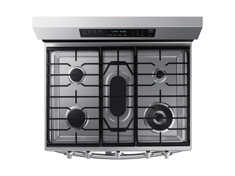 Samsung NX60A6751SS 6.0 cu. ft. Smart Freestanding Gas Range with Flex Duo™, Stainless Cooktop & Air Fry in Stainless Steel