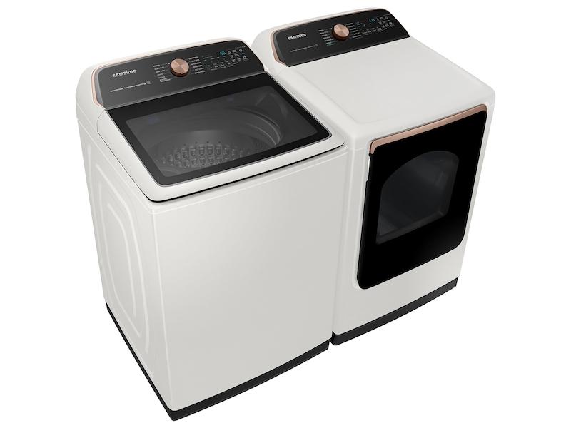 Samsung 7.4 cu. ft. Smart Electric Dryer with Steam Sanitize  in Ivory