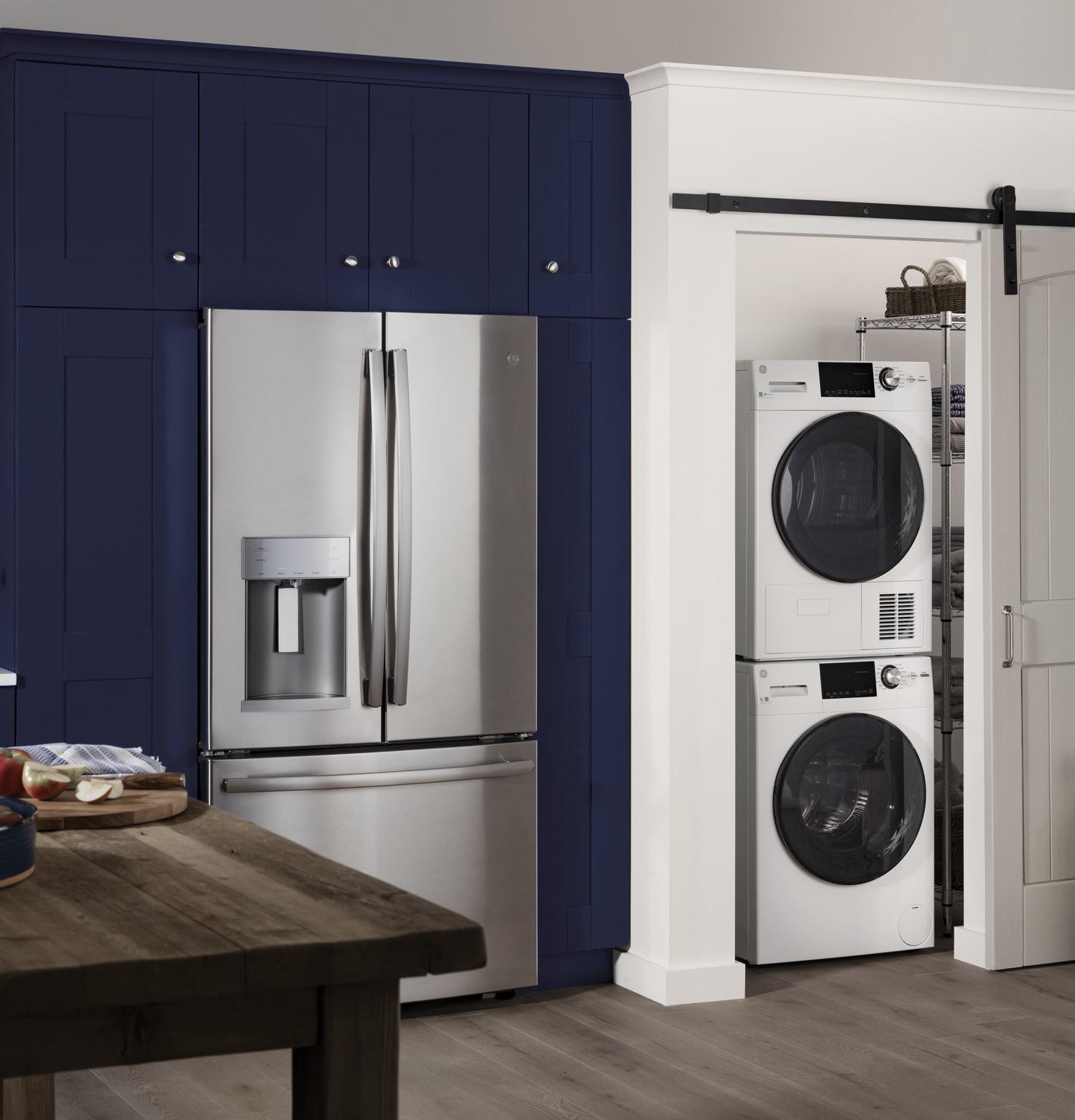 GFW148SSMWW GE® ENERGY STAR® 24" 2.4 Cu. Ft. Front Load Washer with Steam