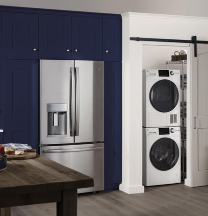 GFW148SSMWW GE® ENERGY STAR® 24" 2.4 Cu. Ft. Front Load Washer with Steam