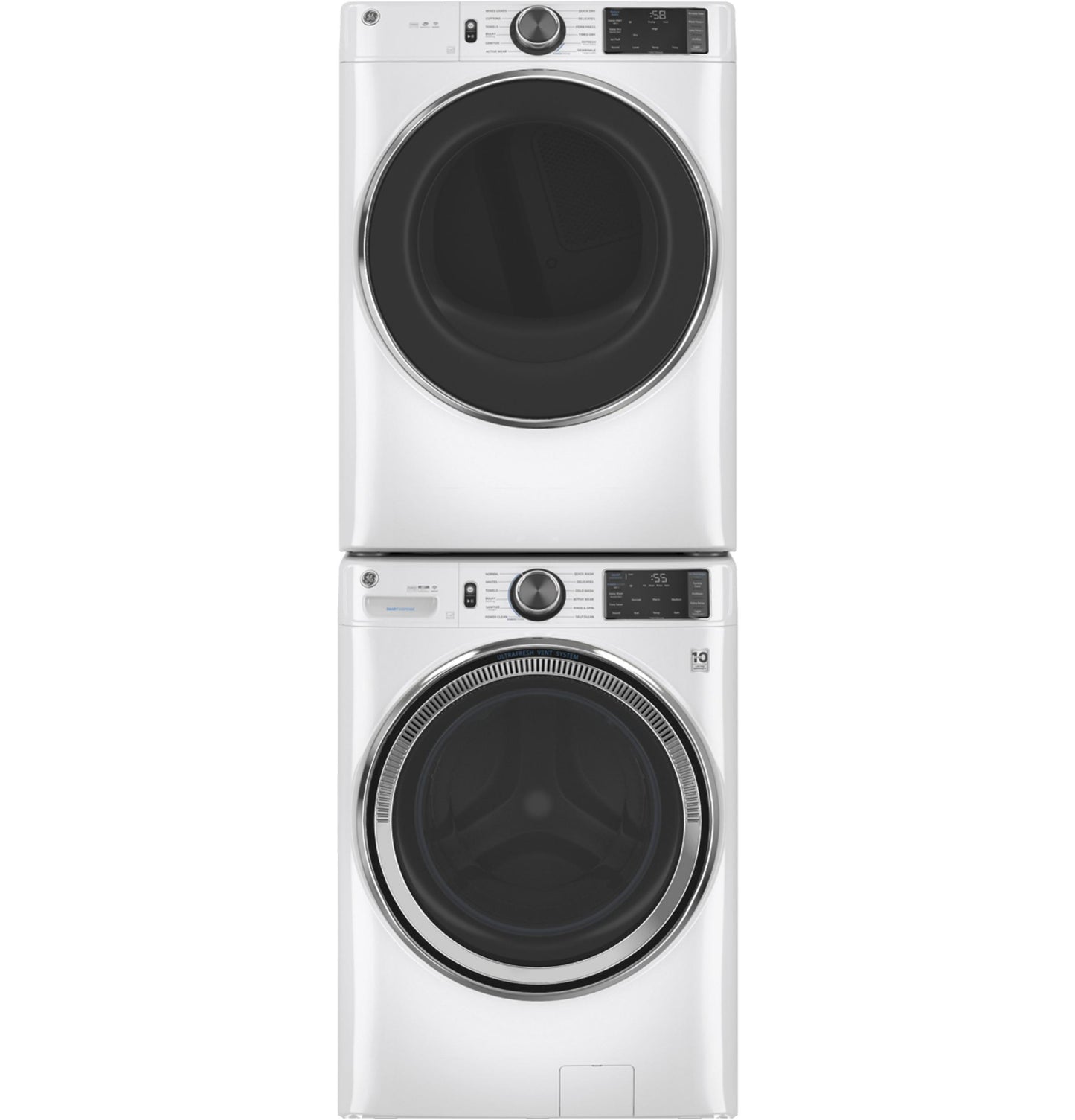 GE® 4.8 cu. ft. Capacity Smart Front Load ENERGY STAR® Steam Washer with SmartDispense™ UltraFresh Vent System with OdorBlock™ and Sanitize + Allergen