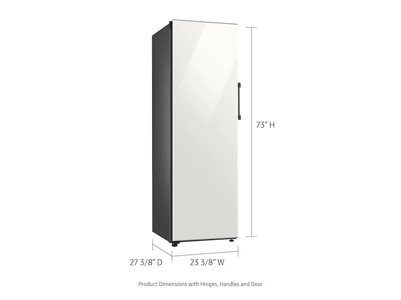 11.4 cu. Ft. Bespoke Flex Column Refrigerator with Flexible Design in White Glass