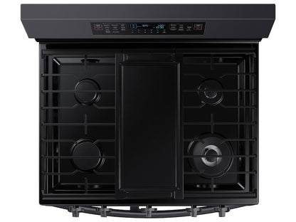 Samsung NX60A6751SG 6.0 cu. ft. Smart Freestanding Gas Range with Flex Duo™ & Air Fry in Black Stainless Steel