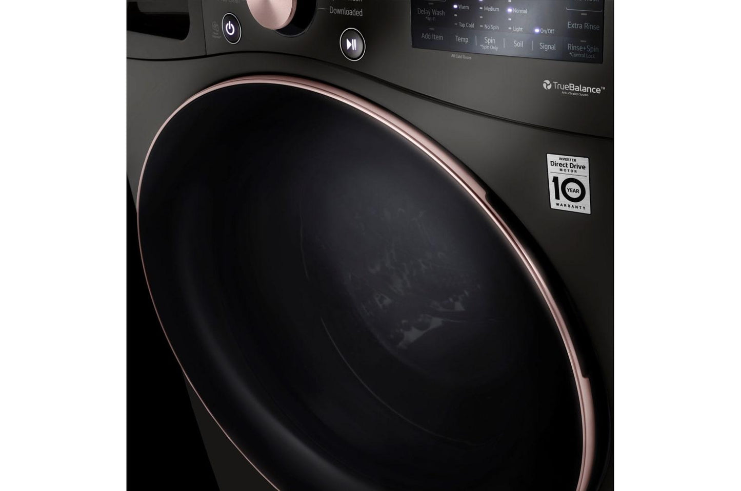 Lg WM4000HBA 4.5 cu. ft. Ultra Large Capacity Front Load Washer - Black Steel