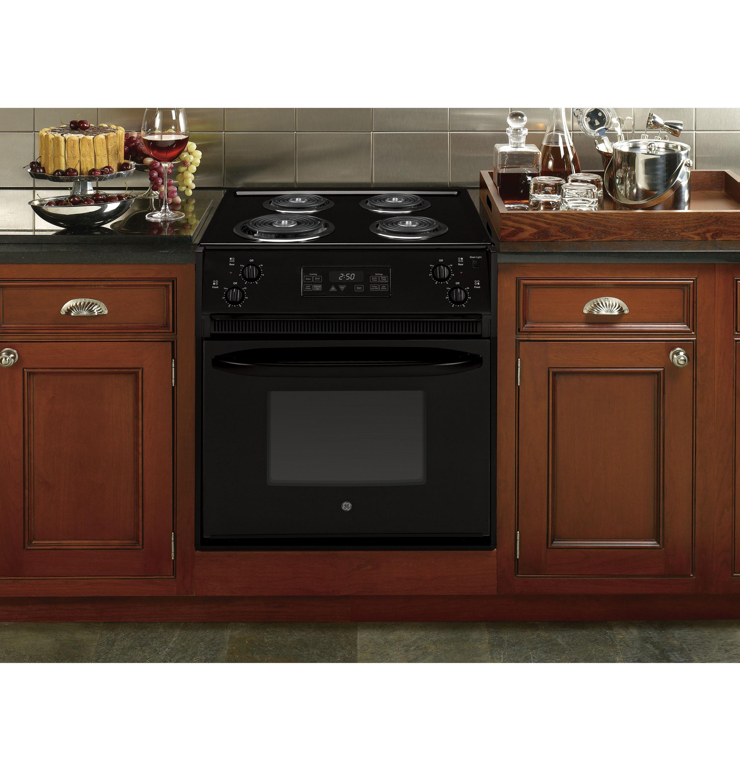 JM250DTBB GE® 27" Drop-In Electric Range