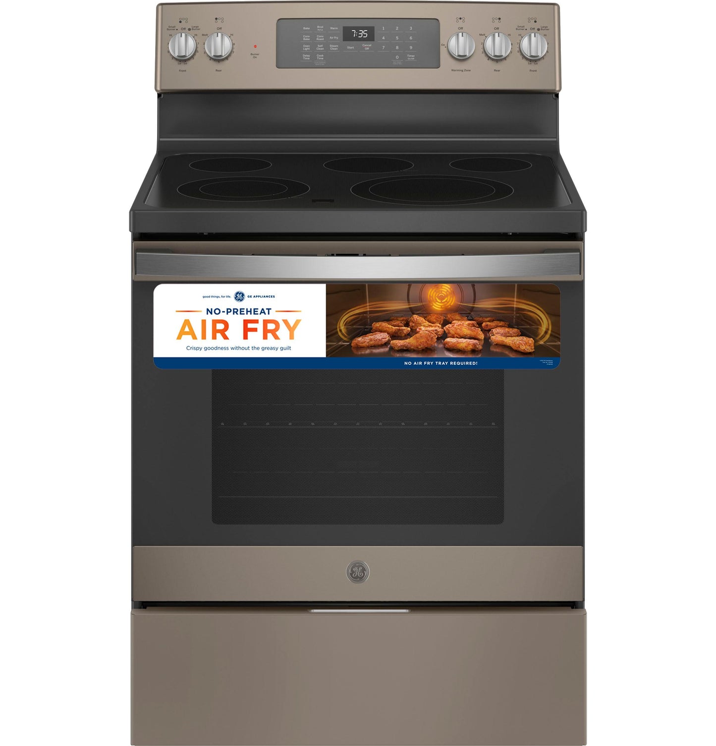 GE® 30" Free-Standing Electric Convection Range with No Preheat Air Fry