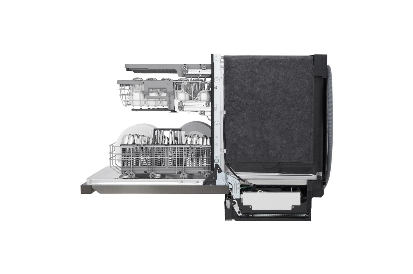 Lg LDFN4542D Front Control Dishwasher with QuadWash™ and 3rd Rack